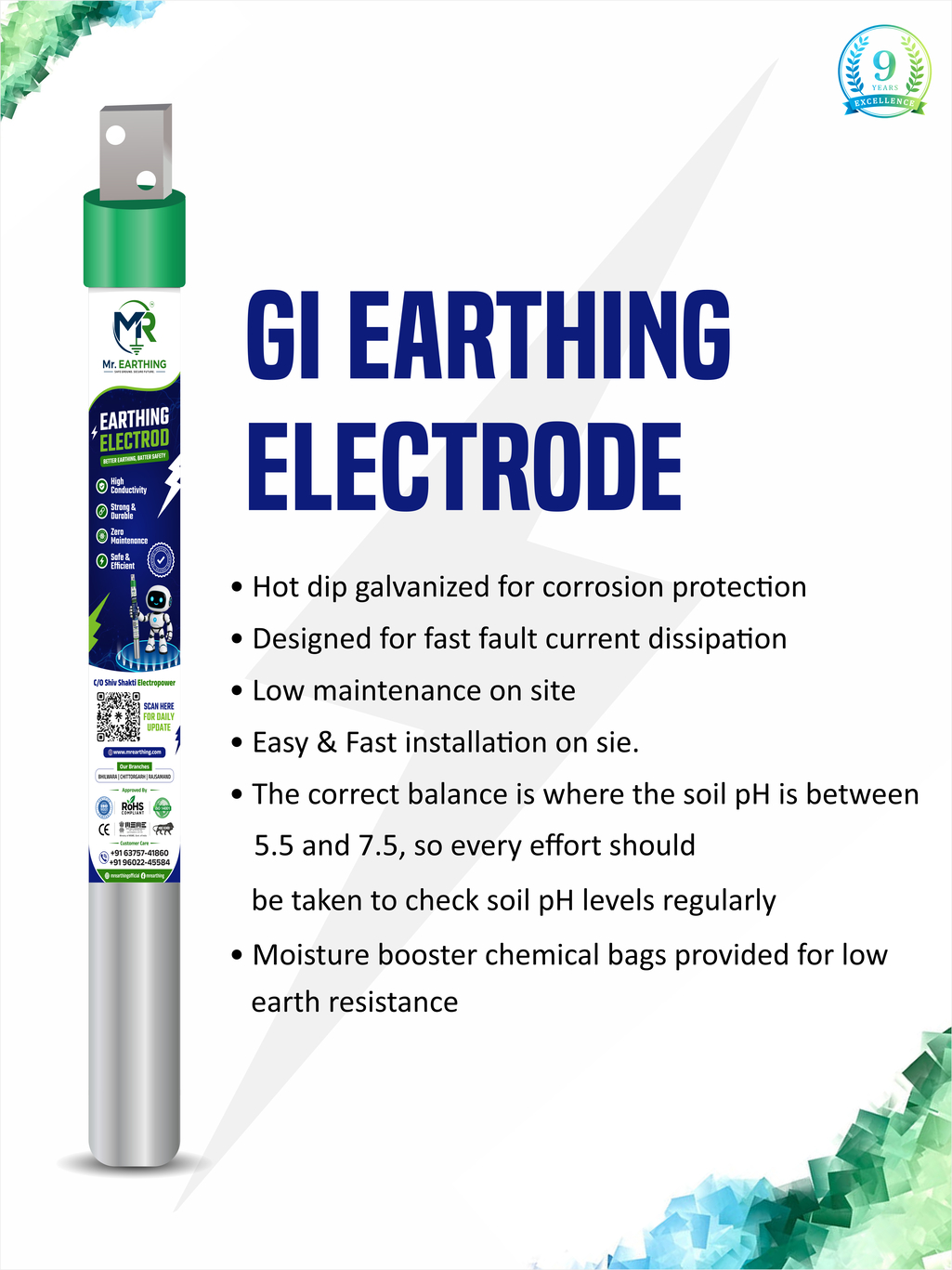 GI Earthing Electrode
